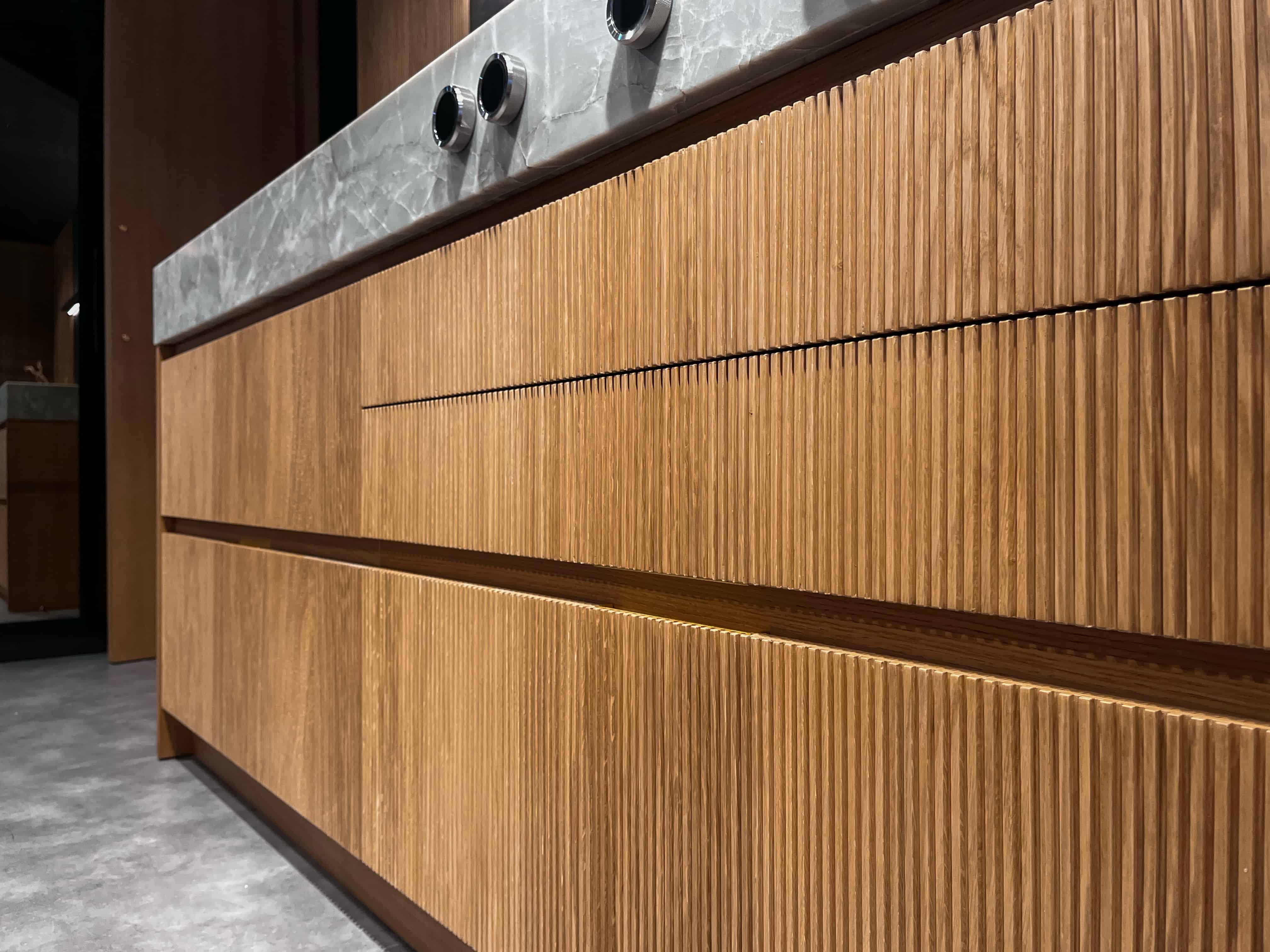 Picture of How much does a real wood veneer feature finish cost?